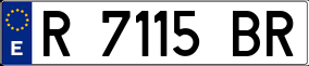 Trailer License Plate